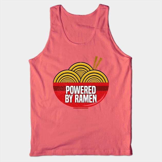 Powered By Ramen Kawaii Japanese Food Tank Top by dconciente